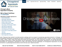 Tablet Screenshot of chicagolandappraisals.com